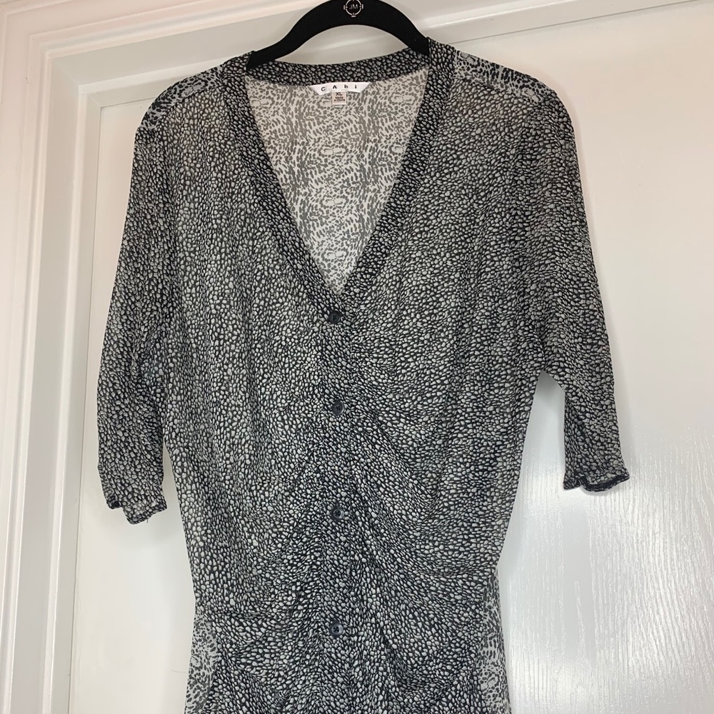 CAbi Gathered Placket Blouse